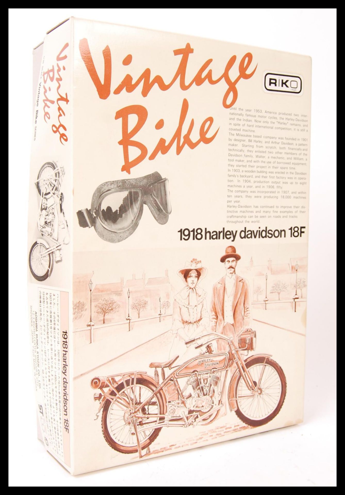 RIKO MADE VINTAGE BIKE SERIES 1 1918 HARLEY DAVIDSON 18F MODEL KIT