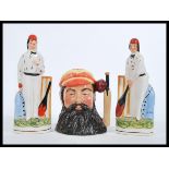 A Royal Doulton large W. G. Grace character jug  no. D7032 modelled by Stanley James Taylor along