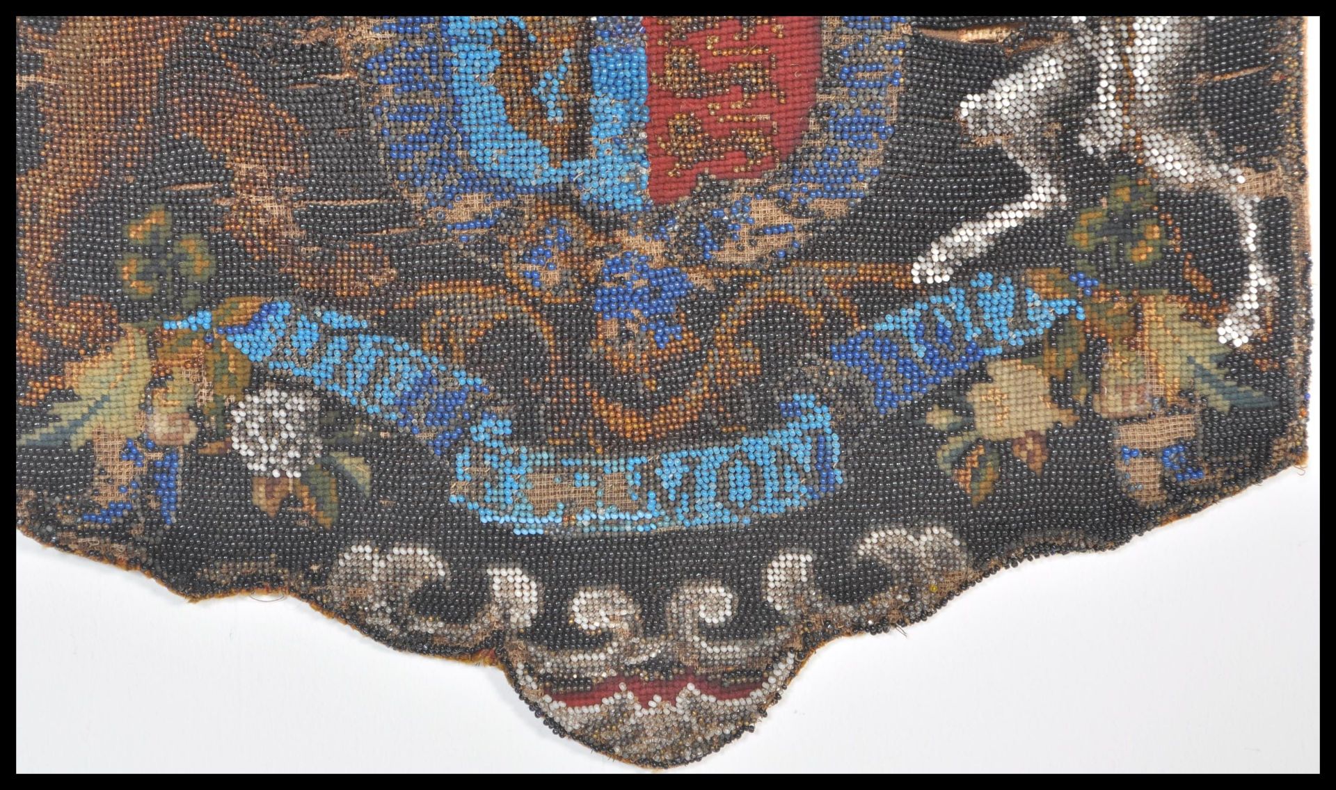 A 19th Century Victorian hand embroidered bead wor - Image 2 of 5