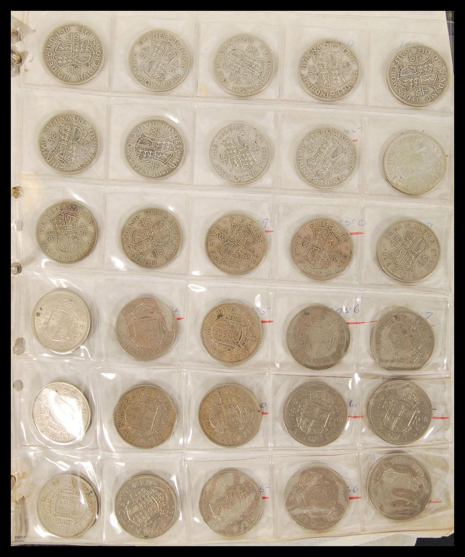 A collection of coins across two albums containing Victorian and early 20th Century silver and - Bild 5 aus 10