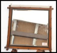 A 19th Century Japanese Meiji Period triple triptych traveling mirror having gilded and coher