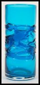 Geoffrey Baxter - Whitefriars - A vintage 1960's studio art glass random strapped vase of
