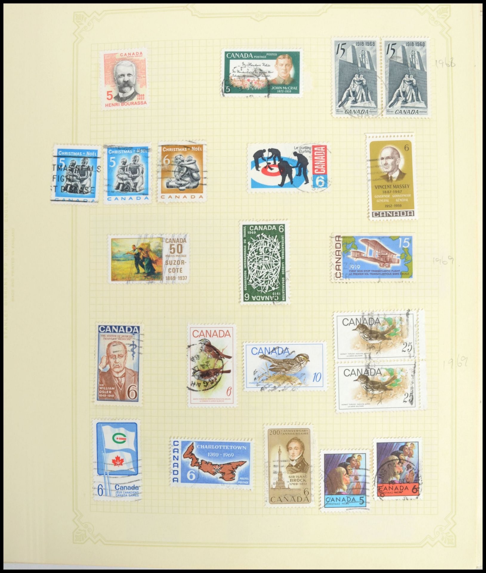 Canada Stamps: a mainly used collection on album p - Image 3 of 6