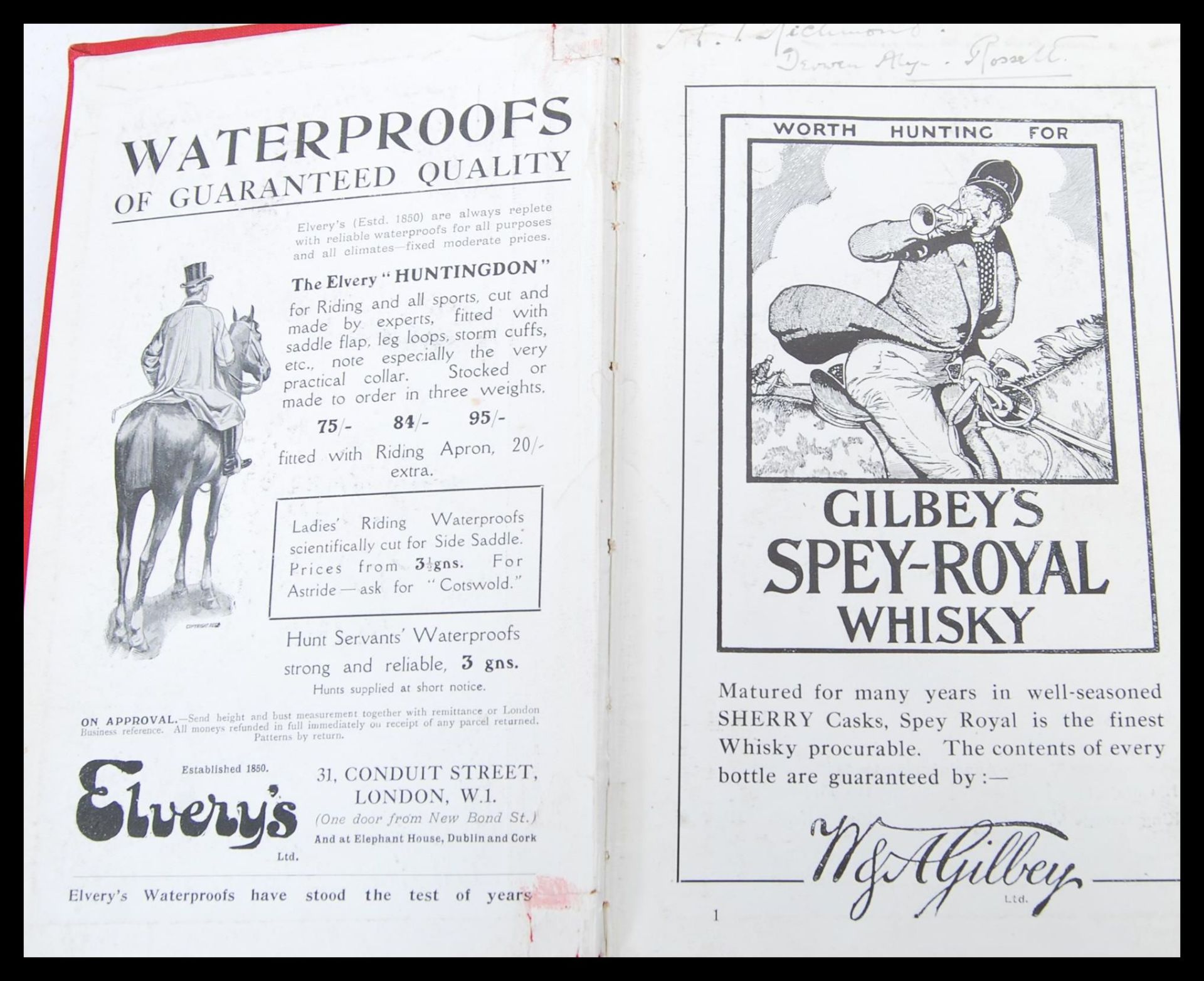 Hunting Interest - Baily's Hunting Directory 1925-26 With Diary and Hunt Maps published by - Image 3 of 4