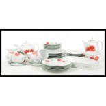 A collection of Royal Worcester ' Poppies ' ceramics / dinner service to include dinner plates,