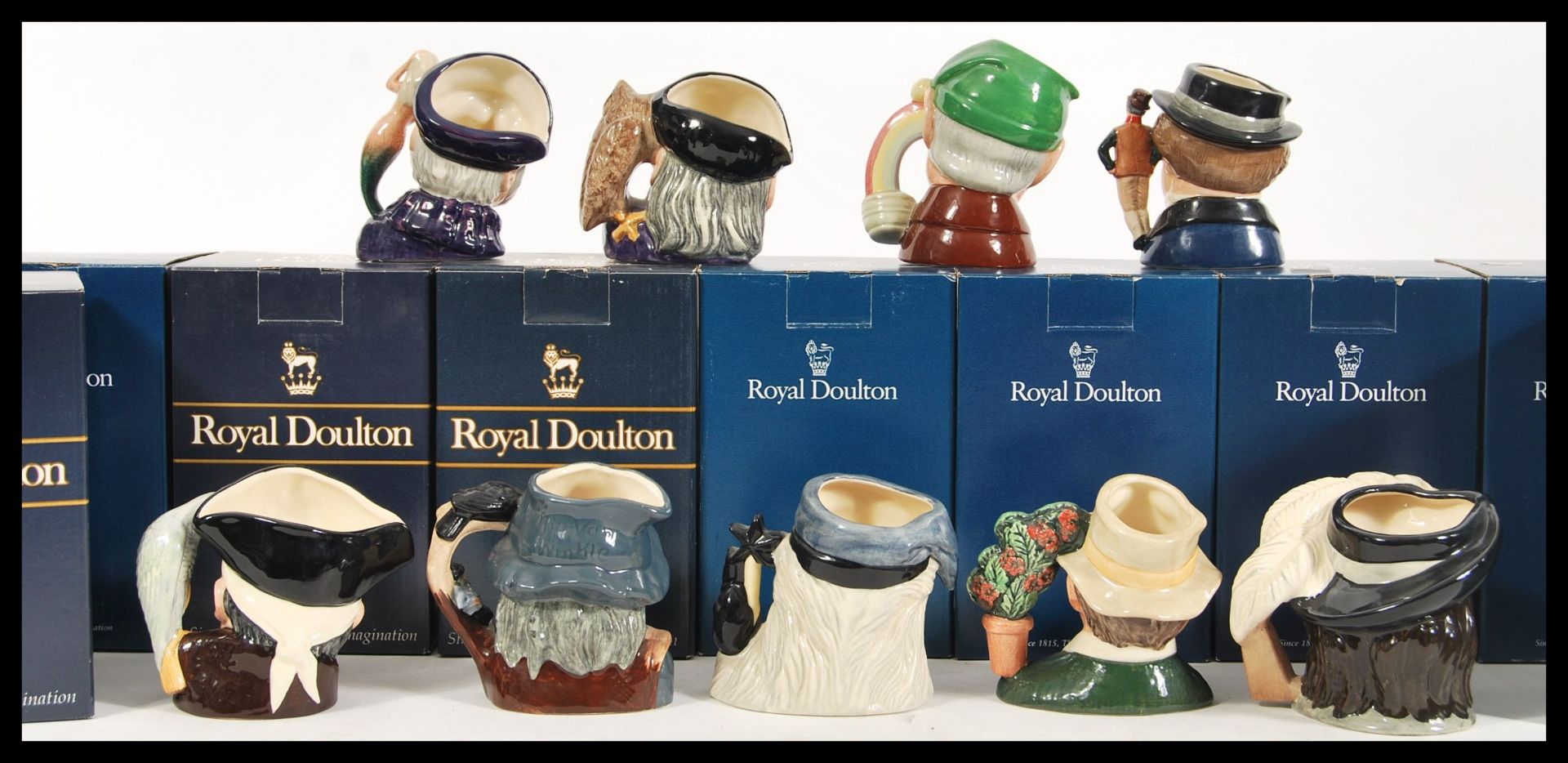 A collection of Royal Doulton character jugs of fictional characters to include Rip Van Winkle - Bild 2 aus 5