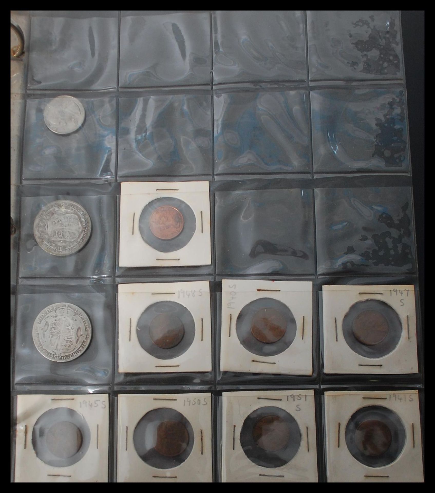 Three albums of assorted coins to include a good assortment of British Half Crowns dating from - Bild 17 aus 18