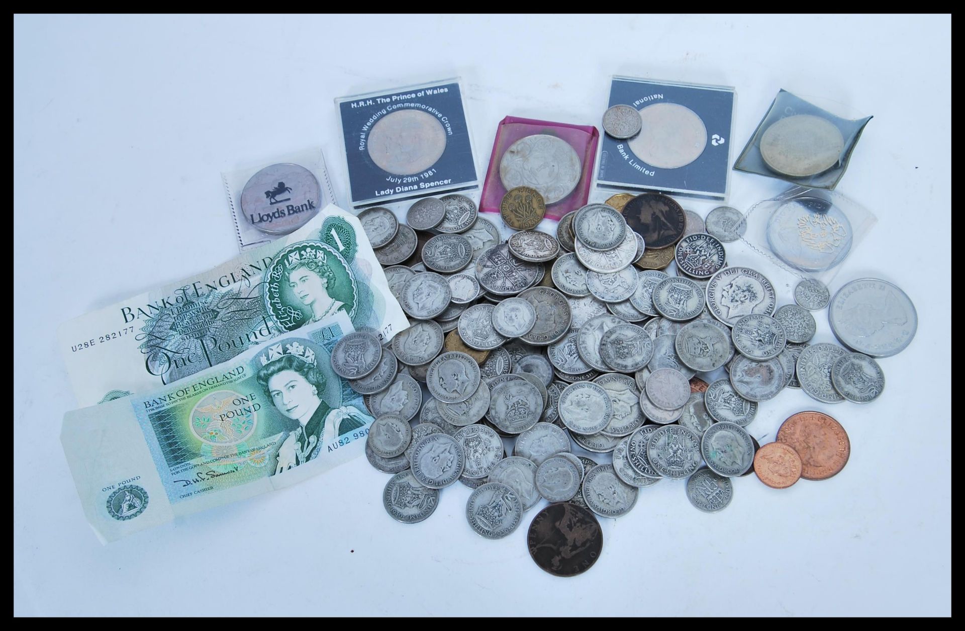 A good collection of pre-decimal coins dating from the 19th Century to include Victorian silver