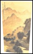 After Fu Baoshi (1904-1965) Chinese School 20th Century. A watercolour painting on canvas scroll