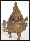 A 19th Century Chinese bronze incense censer ding