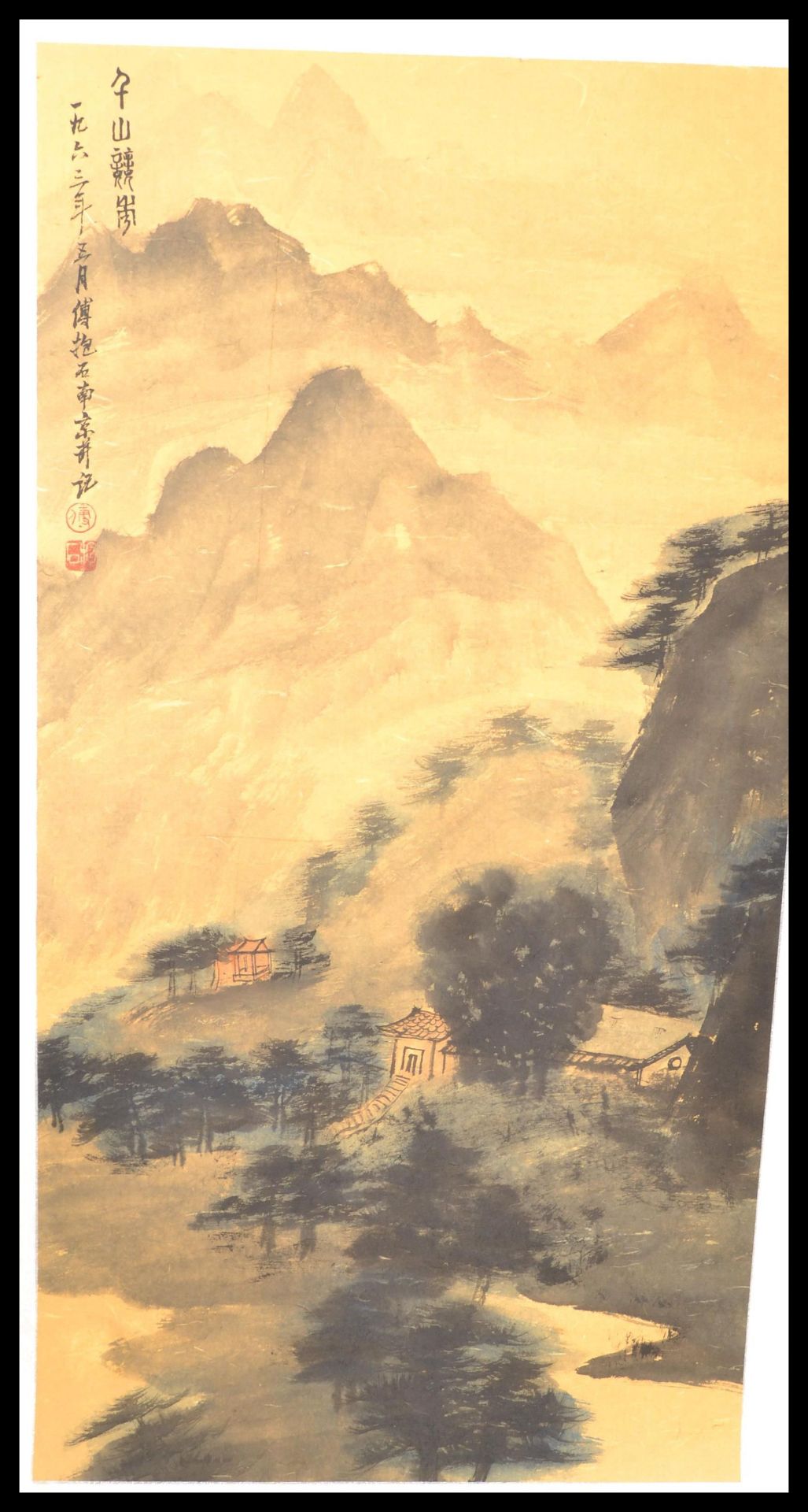 After Fu Baoshi (1904-1965) Chinese School 20th Century. A watercolour painting on canvas scroll - Bild 4 aus 7