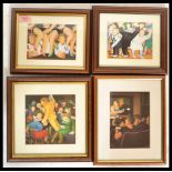 After Beryl Cook (1926-2008) - A group of four small sized prints including The Rumba along with