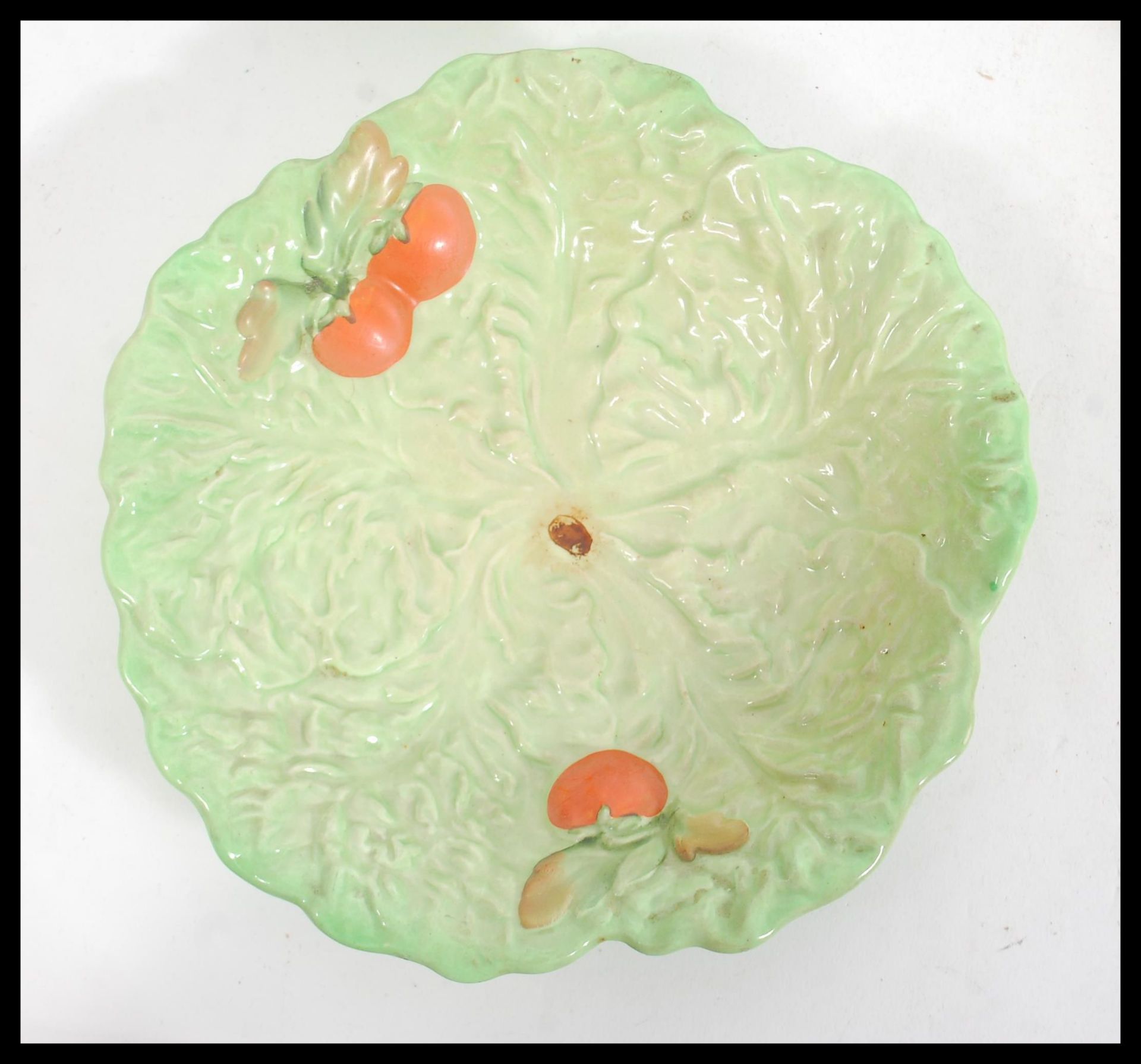 A selection of vintage 1960's Carlton Ware cabbage plates to include a nut bowl in the form of a - Image 8 of 14