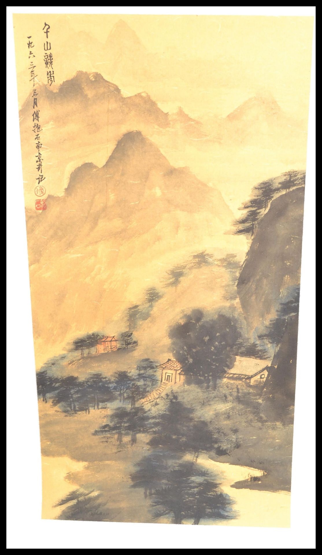 After Fu Baoshi (1904-1965) Chinese School 20th Century. A watercolour painting on canvas scroll - Bild 2 aus 7