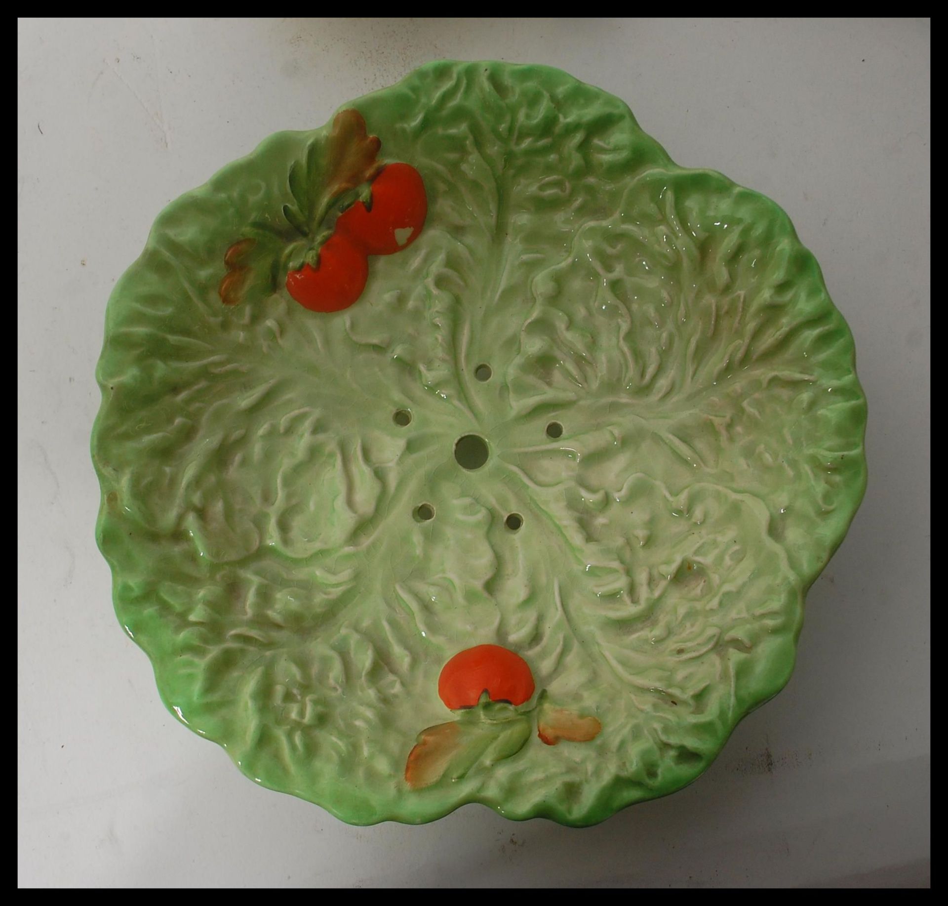 A selection of vintage 1960's Carlton Ware cabbage plates to include a nut bowl in the form of a - Image 11 of 14