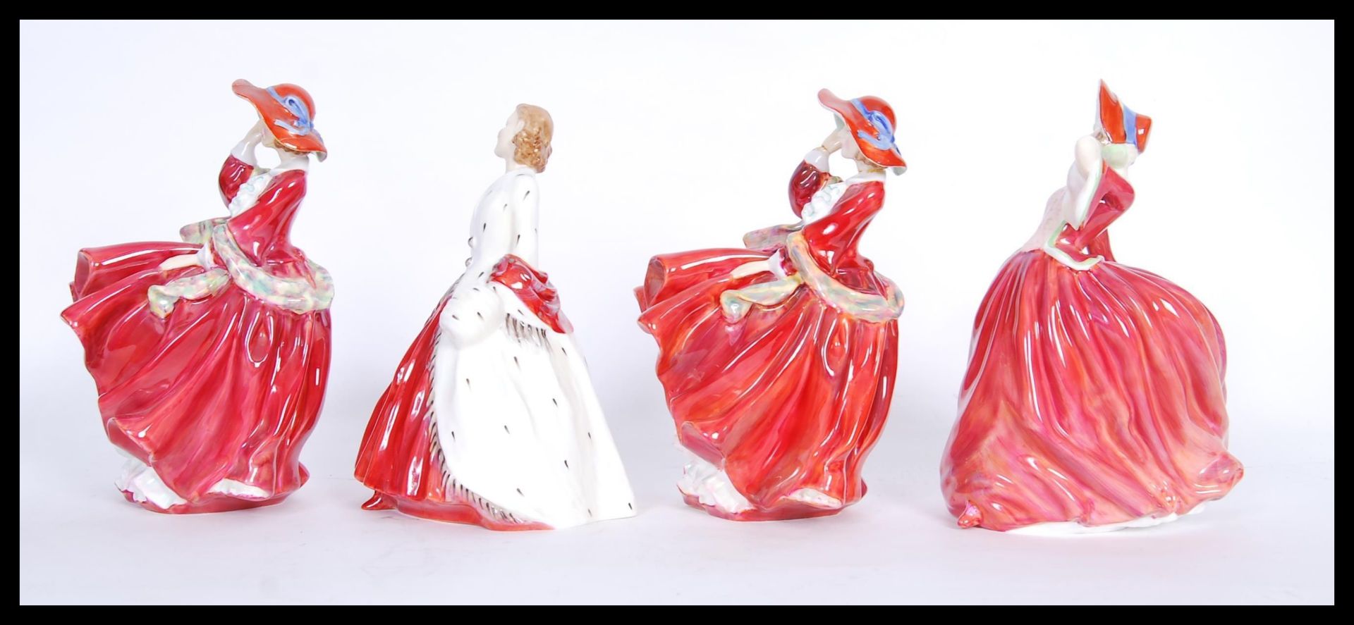 A collection of four Royal Doulton ceramic figurines to include ' The Ermine Coat ' 842488, two ' - Bild 2 aus 5