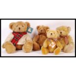 CONTEMPORARY GOLDEN MOHAIR SOFT TOY TEDDY BEARS