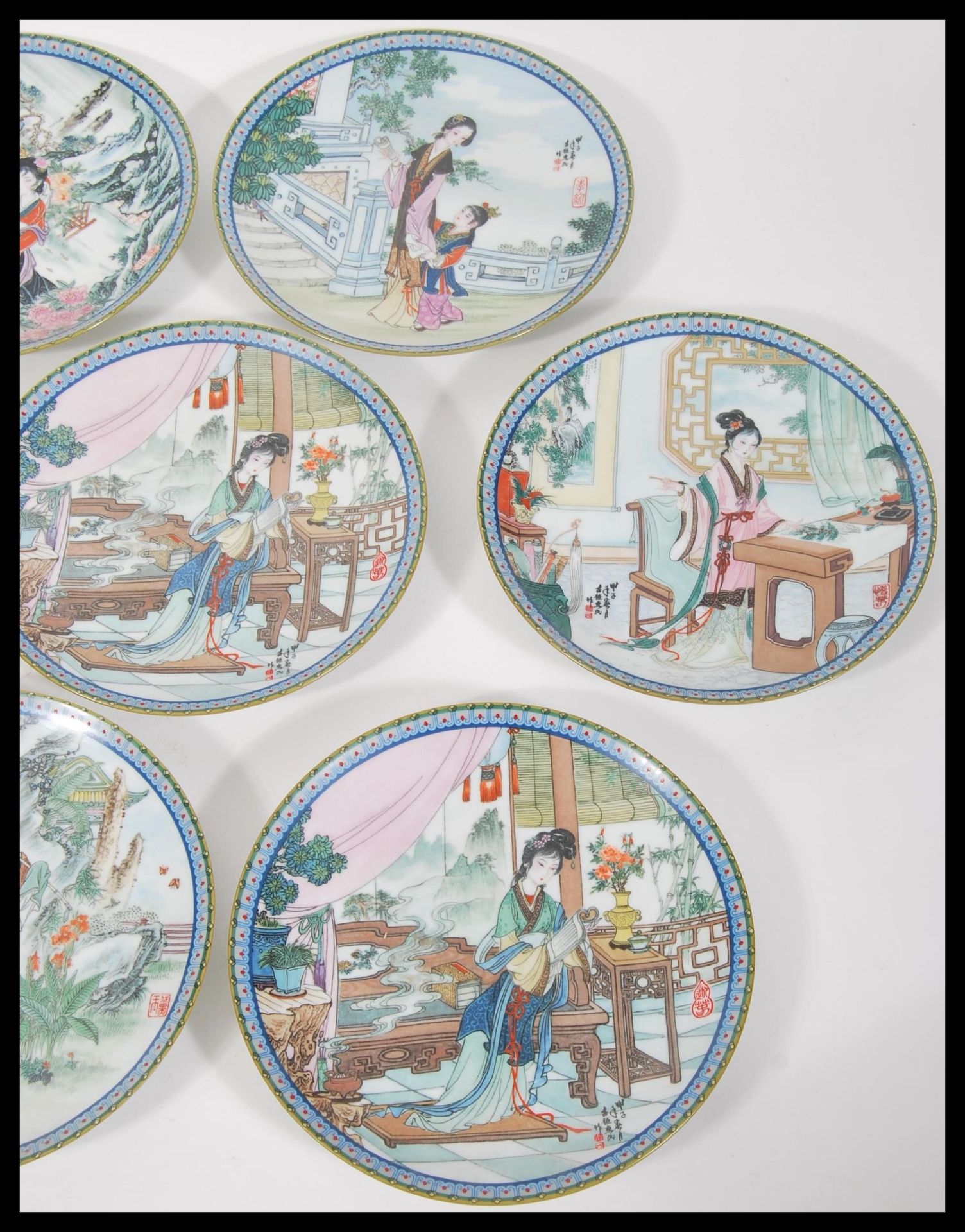 A collection of twelve 1989 Imperial Jingdezhen porcelain decorative collectors plates, depicting - Image 4 of 6