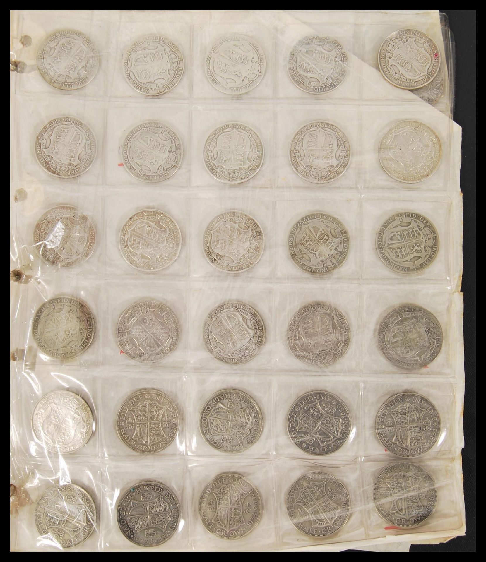 A collection of coins across two albums containing Victorian and early 20th Century silver and - Bild 3 aus 10