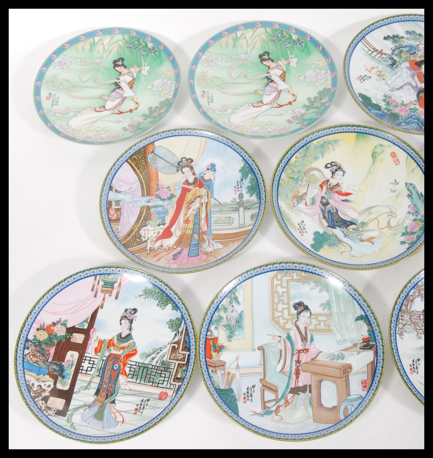 A collection of twelve 1989 Imperial Jingdezhen porcelain decorative collectors plates, depicting - Image 2 of 6