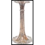 An early 20th Century Edwardian hallmarked silver table vase centerpiece by James Dixon & Sons Ltd