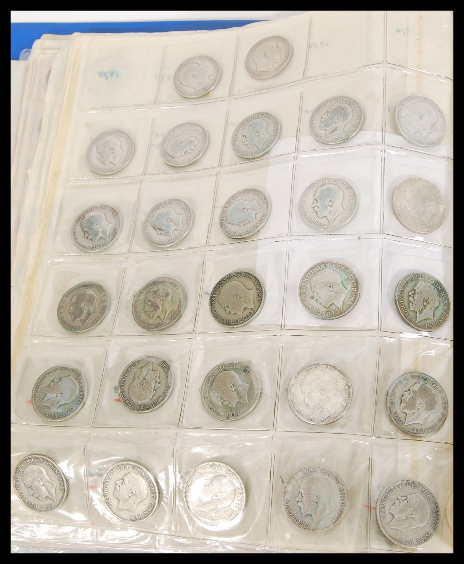 A collection of coins across two albums containing Victorian and early 20th Century silver and - Bild 9 aus 10