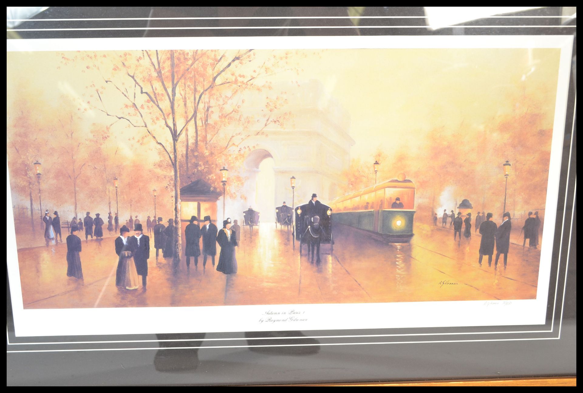 A pair of signed limited edition Raymond Gilronan prints to include 'Autumn in Paris I' depicting - Image 6 of 9