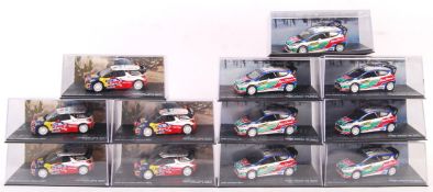 COLLECTION OF 1:43 SCALE DIECAST MODEL RALLY CARS