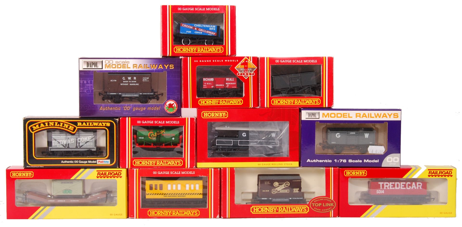ASSORTED BOXED 00 GAUGE RAILWAY TRAINSET ROLLING STOCK