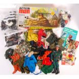 LARGE COLLECTION OF VINTAGE PALITOY ACTION MAN OUTFITS & ACCESSORIES