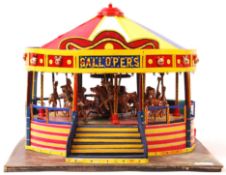 CHARMING HAND MADE GOLDEN GALLOPERS FAIRGROUND MODEL RIDE