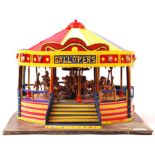 CHARMING HAND MADE GOLDEN GALLOPERS FAIRGROUND MODEL RIDE