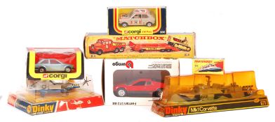 COLLECTION OF VINTAGE BOXED DIECAST - MATCHBOX, DINKY, BBURAGO ETC