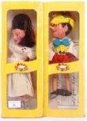 TWO VINTAGE PELHAM PUPPET PUPPETS - BALLET DANCER & PINOCCHIO