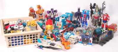 LARGE COLLECTION VINTAGE HASBRO TRANSFORMERS FIGURES / VEHICLES
