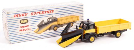 RARE VINTAGE DINKY SUPERTOYS DIECAST MODEL 958 SNOW PLOUGH