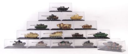 ASSORTED DEL PRADO SCALE DIECAST MODEL MILITARY ARMOURED VEHICLES