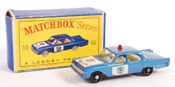 VINTAGE MATCHBOX LESNEY BOXED DIECAST MODEL POLICE CAR