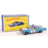 VINTAGE MATCHBOX LESNEY BOXED DIECAST MODEL POLICE CAR