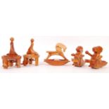 CHESTER WEDGEWOOD'S HANDMADE WOODEN CARVED ANIMALS