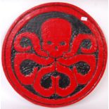 MARVEL COMICS ' HYDRA ' PROP DISPLAY WALL PLAQUE LOGO