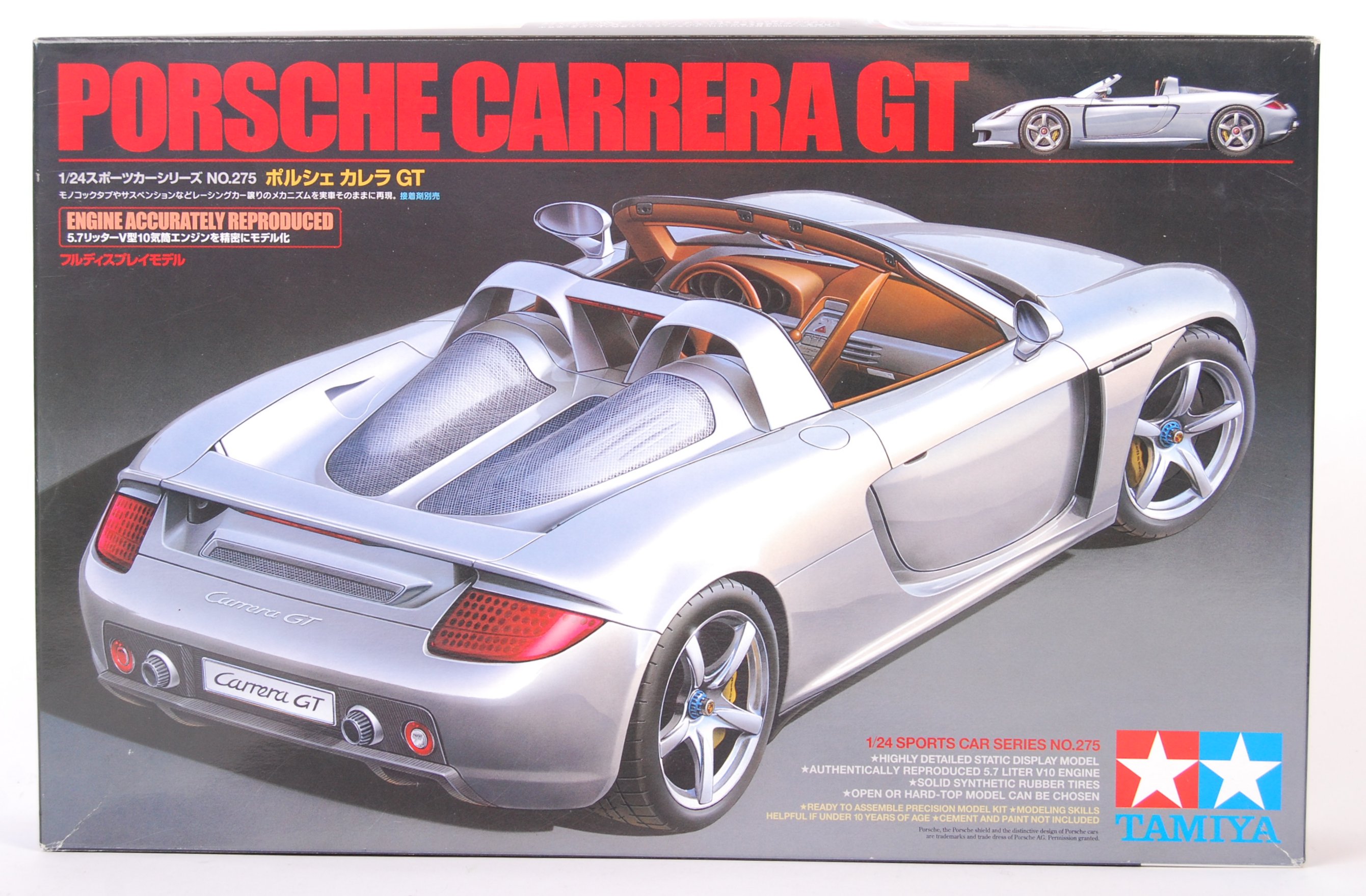 1/24 Sports Car Series 275 Porsche Carrera GT 24275 Plastic Model Tamiya for sale online
