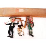 VINTAGE PELHAM PUPPET THEATRE & SELECTION OF PUPPETS