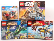 ASSORTED BOXED LEGO SETS - CITY, SUPER HEROES, STAR WARS ETC
