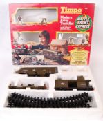 ORIGINAL VINTAGE RARE TIMPO ' MODERN ARMY TRAINSET ' BOXED