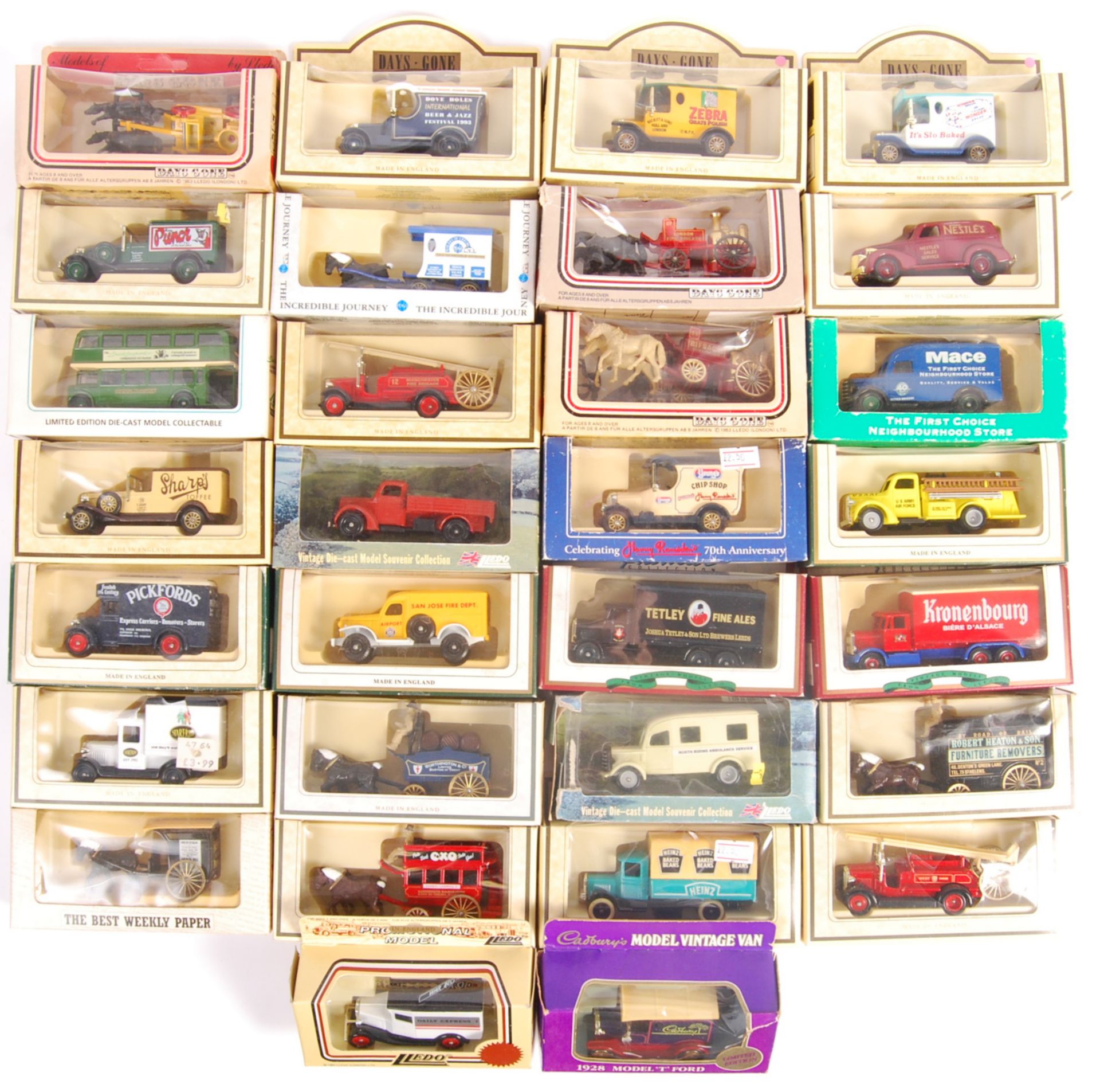 LLEDO PROMOTIONAL BOXED DIECAST MODEL ADVERTISING VEHICLES