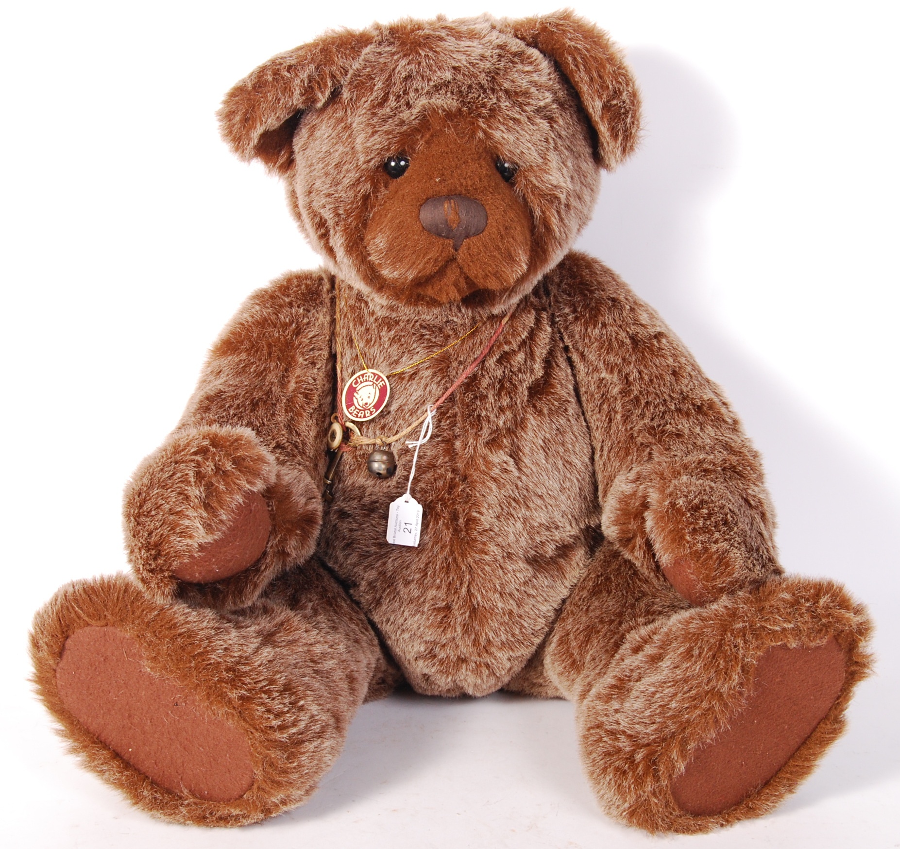 LARGE EXCLUSIVE CHARLIE BEARS TEDDY BEAR ' DREW '