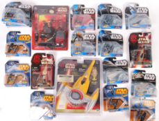 COLLECTION OF ASSORTED CARDED STAR WARS TOYS