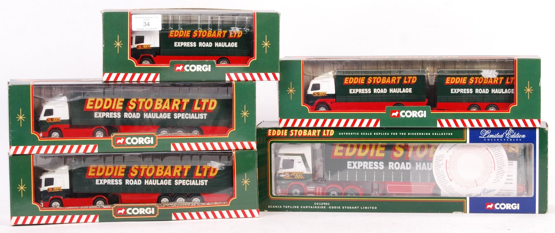 COLLECTION OF CORGI EDDIE STOBART BOXED DIECAST MODELS