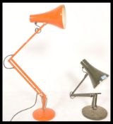 A pair of vintage retro 20th Century anglepoise in